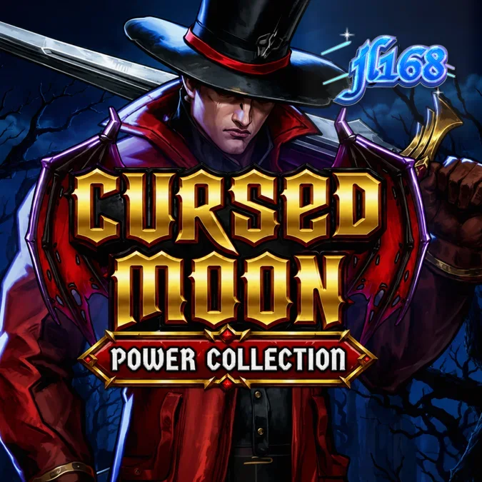 Isang visual na representasyon ng gothic theme sa Cursed Moon Power Collection slot.